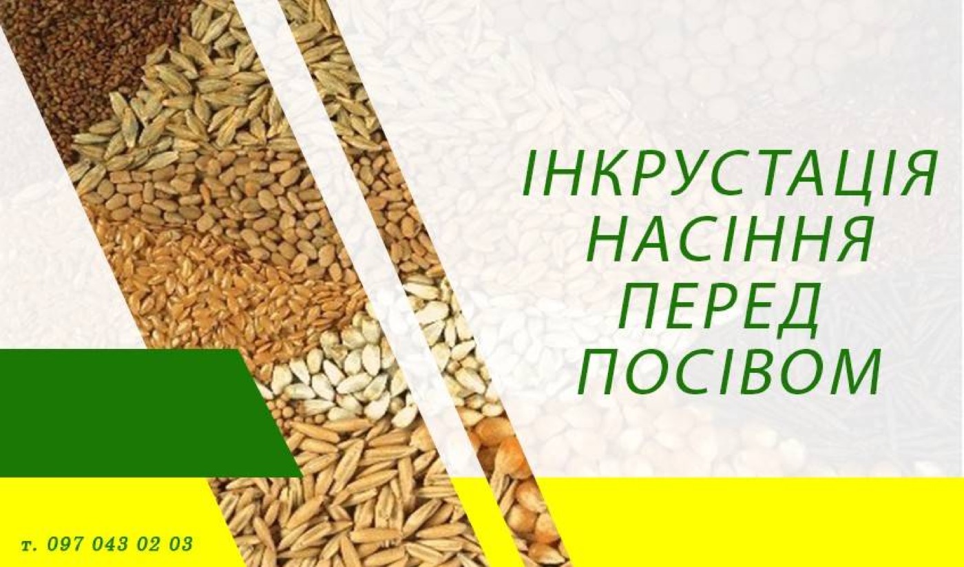 Інкрустація насіння перед посівом.